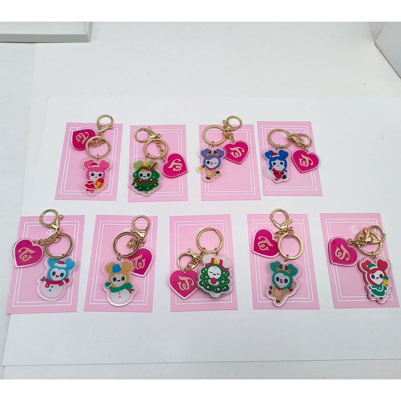 Twice Winter Acrylic Cartoon Character Keychain Pendant - Image 2